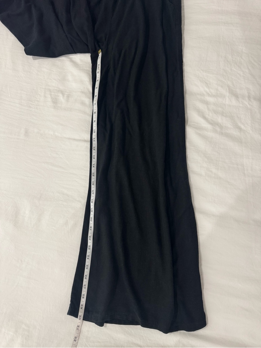 Zenana Black Wide Leg Palazzo Pants Pull On Elastic Waist Pockets S - Picture 9 of 10